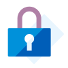 A graphic of a lock