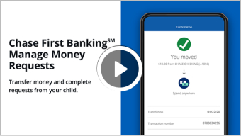 Chase First Banking Manage Money Requests Video Image